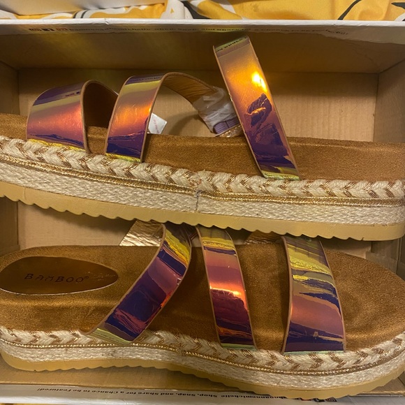 3 Strap Espadrilles Platform Sandal - Picture 2 of 5